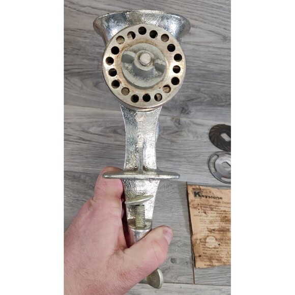 Vintage Keystone Food and Meat Chopper, Keyco Products, Inc., No. 1-0 in Box-USA - Picture 6 of 15